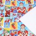 Бумага упаковочная новогодняя глянцевая 