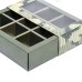 Коробка для 9 конфет с обечайкой, «Камуфляж» 13.8×13.8×3.8. Кондитерская упаковка