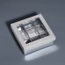 Коробка для 9 конфет серебро глиттер, 12.5×12.5×4 см Кондитерская упаковка