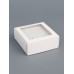 Коробка для бижутерии с PVC окном 8×8×3 см, белый