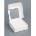 Коробка для бижутерии с PVC окном 8×8×3 см, белый