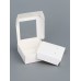 Коробка для бижутерии с PVC окном 8×8×3 см, белый