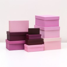 Набор коробок 10 в 1 «Лаванда» 30.5 × 20 × 13 - 12×6.5×4 см