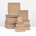 Набор коробок квадратных 10 в 1 крафт,24.5 × 24.5 ×11.5 - 6.5 × 6.5 × 4 см,