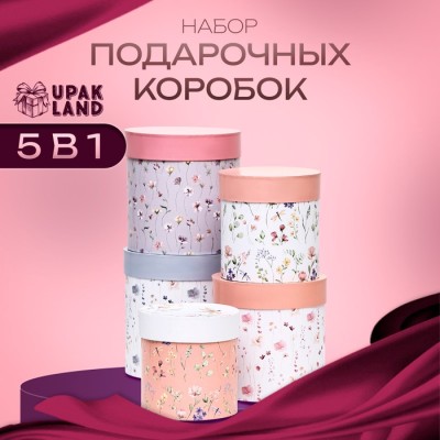 Набор круглых коробок 5 в 1 