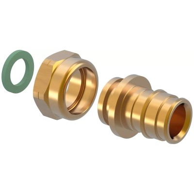 Штуцер с нак. гайкой латунь ВР 20х1/2