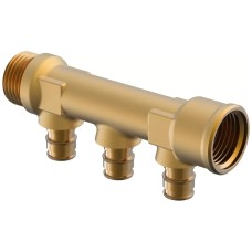 Коллектор DR-латунь 3/4" НР/ВР, 3*16 ц/ц 35мм Uponor (1023028)