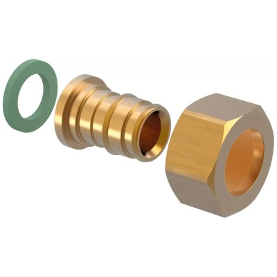 Штуцер с нак. гайкой латунь ВР 16х1/2