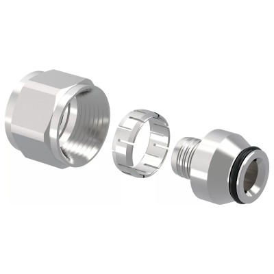 Зажимной адаптер евроконус PE-Xa латунь ВР 20х2,8х3/4