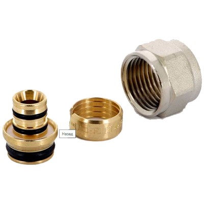 Соединитель Uni-Fitt обжим-В никел. конусный 16х1/2