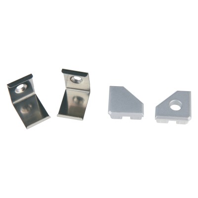 Комплект заглушек и скоб Uniel UFE-N03 SILVER A POLYBAG UL-00000623