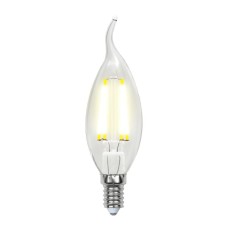 Лампа светодиодная филаментная (UL-00003248) Uniel E14 7,5W 3000K прозрачная LED-CW35-7,5W/WW/E14/CL GLA01TR