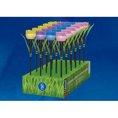 Светильник на солнечных батареях (UL-00004275) Uniel Promo USL-C-651/PT305 Tulip Set 24