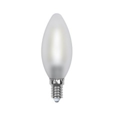 Лампа светодиодная филаментная (UL-00000305) Uniel E14 6W 3000K матовая LED-C35-6W/WW/E14/FR PLS02WH
