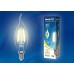 Лампа светодиодная филаментная (UL-00003247) Uniel E14 7,5W 4000K прозрачная LED-C35-7,5W/NW/E14/CL GLA01TR