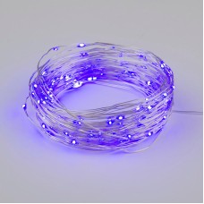 Светодиодная гирлянда Uniel Роса (UL-00007187) фиолетовый ULD-S1000-100/SCB/3AA Purple IP20 Dew