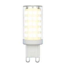 Лампа светодиодная (UL-00006488) Uniel G9 9W 3000K прозрачная LED-JCD-9W/3000K/G9/CL GLZ09TR