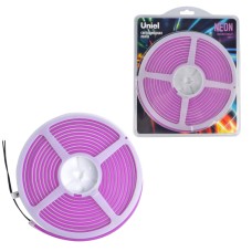 Светодиодная лента Uniel ULS-N01-2835-120LED/m-6mm-IP67-DC12V-9W/m-5M-PURPLE блистер