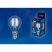 Лампа светодиодная филаментная (UL-00001370) Uniel E27 6W 4000K прозрачная LED-G45-6W/NW/E27/CL PLS02WH