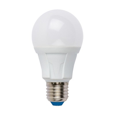 Лампа светодиодная диммируемая (UL-00004287) Uniel E27 10W 3000K матовая LED-A60 10W/3000K/E27/FR/DIM PLP01WH