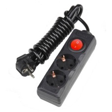 Удлинитель Uniel 2гн х 3м с/з + выкл Стандарт S-GCD2-3B UL-00003607