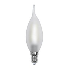 Лампа светодиодная филаментная (UL-00000306) Uniel E14 6W 3000K матовая LED-CW35-6W/WW/E14/FR PLS02WH
