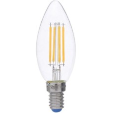 Лампа светодиодная филаментная (UL-00002860) Uniel E14 5W 3000K LED-C35-5W/WW/E14/CL/DIM GLA01TR