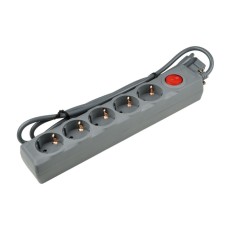 Cетевой фильтр (UL-00001743) Uniel 5гн х 1,5м с/з Universal S-GSU5-1,5 Grey