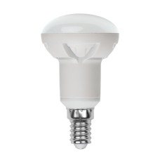 Лампа светодиодная диммируемая (UL-00004710) Uniel E14 7W 3000K матовая LED-R50 7W/3000K/E14/FR/DIM PLP01WH