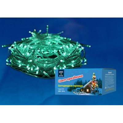 Светодиодная гирлянда  Uniel (UL-00005760) зеленый ULD-S0500-050/DTA Green IP20