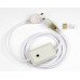 Провод для монохромной светодиодной ленты Neon (UL-00005799) Uniel UCX-SP4/N22 White 1 Sticker