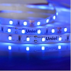 Светодиодная лента Uniel ULS-M11-2835-60LED/m-8mm-IP20-DC12V-4,8W/m-5M-BLUE PROFI катушка в герметичной упаковке