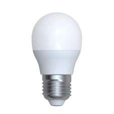 Лампа светодиодная (UL-00006533) Uniel E27 6W 4000K матовая LED-G45-6W/4000K/E27/FR/RA95 PLK01WH