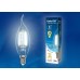 Лампа светодиодная филаментная (UL-00002229) Uniel E14 6W 4000K прозрачная LED-CW35-6W/NW/E14/CL GLA01TR