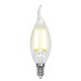 Лампа светодиодная филаментная (UL-00002229) Uniel E14 6W 4000K прозрачная LED-CW35-6W/NW/E14/CL GLA01TR