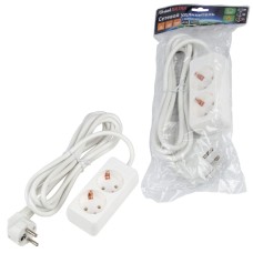 Удлинитель бытовой Uniel Ultra S-GCU2-3 WHITE UL-00009998