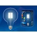 Лампа светодиодная филаментная (UL-00004860) Uniel E27 15W 3000K прозрачная LED-G125-15W/3000K/E27/CL PLS02WH
