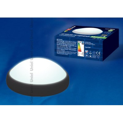 Потолочный светодиодный светильник (11135) Uniel ULW-R03-8W/NW IP65 BLACK