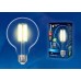 Лампа светодиодная филаментная (UL-00004863) Uniel E27 10W 4000K прозрачная LED-G95-10W/4000K/E27/CL PLS02WH