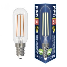 Лампа светодиодная Uniel (UL-00007129) E14 5W 3000K колба прозрачная LED-Y25-5W/3000K/E14/CL GLZ04TR