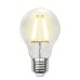 Лампа светодиодная филаментная Uniel E27 8W 3000K груша прозрачная LED-A60-8W/WW/E27/CL GLA01TR Набор из 5штук UL-00008080