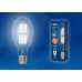 Лампа светодиодная филаментная (UL-00002988) Uniel E27 5W зеленый LED-G45-5W/GREEN/E27 GLA02GR