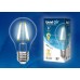Лампа светодиодная филаментная (UL-00003763) Uniel E40 40W 6500K прозрачная LED-ED90-40W/DW/E40/CL GLP05TR