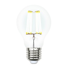 Лампа светодиодная филаментная (UL-00002626) Uniel E27 10W 4000K прозрачная LED-A60-10W/NW/E27/CL PLS02WH