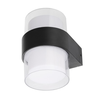 Уличный настенный светильник Uniel ULU-P22B-2x5W/4000K IP65 BLACK UL-00010516