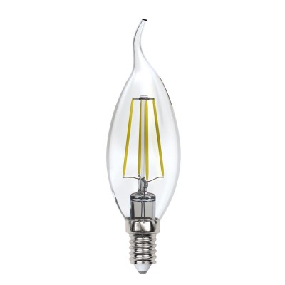 Лампа светодиодная филаментная (UL-00005903) Uniel E14 13W 3000K прозрачная LED-CW35-13W/3000K/E14/CL PLS02WH
