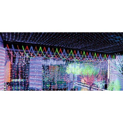 Светодиодная гирлянда (06731) Uniel сетка 220V разноцветный ULD-N4207-320/DTA MULTI IP20