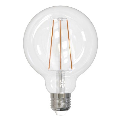 Лампа светодиодная филаментная (UL-00004862) Uniel E27 10W 3000K прозрачная LED-G95-10W/3000K/E27/CL PLS02WH
