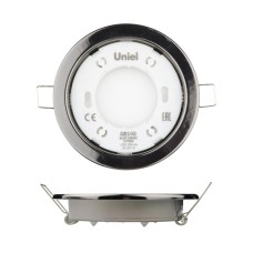 Встраиваемый светильник (UL-00005055) Uniel GX53/H2 Black Chrome 10 Prom