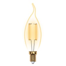 Лампа светодиодная филаментная (UL-00002397) Uniel E14 5W 2250K прозрачная LED-CW35-5W/GOLDEN/E14 GLV21GO
